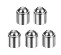 sourcing map 5pcs Ball Point Spring Plungers 5x5mm 5N Elasticity Stainless Steel No Step Positioning Beads Ball Catch Latch for Door Cupboard Mechanical Devices Clamps Furniture
