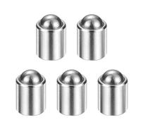 sourcing map 5pcs Ball Point Spring Plungers 8x9mm 18N Elasticity Stainless Steel No Step Positioning Beads Ball Catch Latch for Door Cupboard Mechanical Devices Clamps Furniture