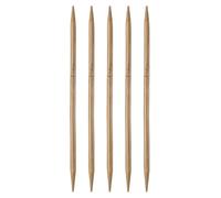 sourcing map 5Pcs Bamboo Knitting Needles Double Pointed Size US 10.25(6.5mm) Carbonized 7.9 Inch(20cm) Straight for Handmade Creative DIY Knitting Craft Yarn