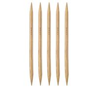 sourcing map 5Pcs Bamboo Knitting Needles Double Pointed Size US 13(9mm) Carbonized 7.9 Inch(20cm) Straight for Handmade Creative DIY Knitting Craft Yarn