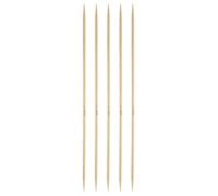 sourcing map 5Pcs Bamboo Knitting Needles Double Pointed US 1.5(2.5mm) 7.9 Inch(20cm) Straight for Handmade Creative DIY Knitting Craft Yarn, Yellow