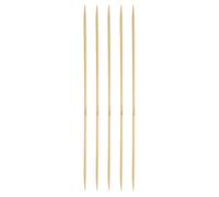 sourcing map 5Pcs Bamboo Knitting Needles Double Pointed US 2(2.75mm) 7.9 Inch(20cm) Straight for Handmade Creative DIY Knitting Craft Yarn, Yellow