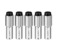 sourcing map 5pcs Bike Inline Cable Adjuster Aluminum Alloy Brake Cable Gear Shift Connector Indexed Inline Cable Tension Adjuster Housing Screws for Mountain and Road Bikes, Gray