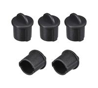 sourcing map 5pcs BNC Silicone Protectors Cap Port Cover Anti Dust 9.5mm-11mm Dia Black