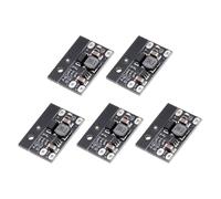 sourcing map 5Pcs Boost Converter Voltage Regulator Adjustable Step Up Module 3.7V to 12V 1A with Hexagonal Screws Nuts Heat Sink for Power Adjustment Power Transformers