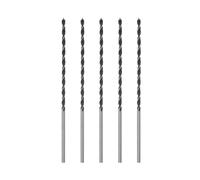 sourcing map 5pcs Brad Point Drill Bits 6mm(15/64") Dia Straight Round Shank Drill Metric Brad Point 6.9" Drilling Depth Spiral Twist Drill Bits for Carpenter Woodworking Plastic Rubber
