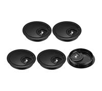 sourcing map 5Pcs Cable Hole Cover 2-3/8 Inch Zinc Alloy Desk Cable Wire Cord Grommet Hole Cover for Office Computer Desk Wire Organizer, Black
