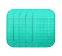 sourcing map 5pcs Car Dashboard Anti-Slip Mat 5.5" x 3" Universal Sticky Dash Pad Washable Reusable Car Non-Slip Mats for Phone Keys Sunglasses Electronic Devices, Green