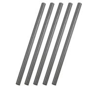 sourcing map 5Pcs Carbon Fiber Rods, 5mm Dia 102mm Length 3/16"x4" Solid Matte Round Bar Pole for RC Airplane Cars Model Kite Wing Tube Quadcopter Arm DIY Craft, Black