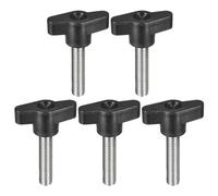 sourcing map 5Pcs Clamping Screw Knob, M8 x 35mm Metric 304 Stainless Steel T Shaped Thumb Screws Handle for Quick Remove Hand Tightening Knob Replacement