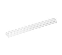 sourcing map 5Pcs Clear Rigid Acrylic Pipe, 4mm(0.16") ID x 8mm(0.31") OD 10" Round Polycarbonate Tube Plastic Tubing for Plumbing, Lighting, Aquarium, DIY Projects