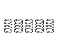 sourcing map 5Pcs Compression Spring, 11mm OD, 0.8mm Wire Size, 15mm Free Length, Spring Steel Construction Extended Mechanical Compression Springs for Shop and Home Repairs, Silver Tone