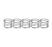 sourcing map 5Pcs Compression Spring, 20mm OD, 1mm Wire Size, 15mm Free Length, Spring Steel Construction Extended Mechanical Compression Springs for Shop and Home Repairs, Silver Tone