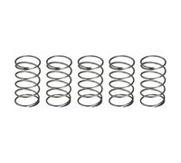 sourcing map 5Pcs Compression Spring, 25mm OD, 1.6mm Wire Size, 45mm Free Length, Spring Steel Construction Extended Mechanical Compression Springs for Shop and Home Repairs, Silver Tone