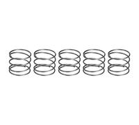 sourcing map 5Pcs Compression Spring, 30mm OD, 1.6mm Wire Size, 25mm Free Length, Spring Steel Construction Extended Mechanical Compression Springs for Shop and Home Repairs, Silver Tone