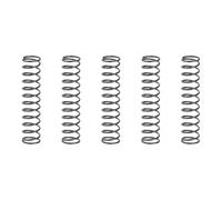 sourcing map 5Pcs Compression Spring, 9mm OD, 0.8mm Wire Size, 45mm Free Length, Spring Steel Construction Extended Mechanical Compression Springs for Shop and Home Repairs, Silver Tone