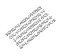 sourcing map 5Pcs Compression Spring, Wire Diameter 0.016", OD 0.12", Free Length 1.97" 304 Stainless Steel Coil Mechanical Compressed Spring, Silver