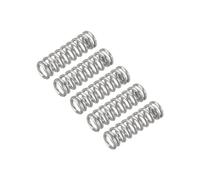 sourcing map 5Pcs Compression Spring, Wire Diameter 0.02", OD 0.12", Free Length 0.39" 304 Stainless Steel Coil Mechanical Compressed Spring, Silver