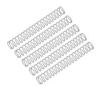 sourcing map 5Pcs Compression Spring, Wire Diameter 0.024", OD 0.28", Free Length 1.97" 304 Stainless Steel Coil Mechanical Compressed Spring, Silver
