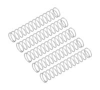 sourcing map 5Pcs Compression Spring, Wire Diameter 0.024", OD 0.39", Free Length 1.97" 304 Stainless Steel Coil Mechanical Compressed Spring, Silver