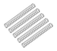 sourcing map 5Pcs Compression Spring, Wire Diameter 0.031", OD 0.24", Free Length 1.97" 304 Stainless Steel Coil Mechanical Compressed Spring, Silver