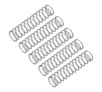 sourcing map 5Pcs Compression Spring, Wire Diameter 0.031", OD 0.35", Free Length 1.97" 304 Stainless Steel Coil Mechanical Compressed Spring, Silver