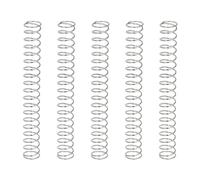 sourcing map 5Pcs Compression Springs, 0.4mm Wire Diameter x 5mm OD x 45mm Length 304 Stainless Steel Extension Spring Ballpoint Pen Pressure Springs for Shop Home Repairs, Silver