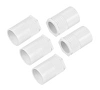 sourcing map 5pcs Conduit Adaptor Male PVC Lock Nut for 25mm Tube Connect | Seal Connect Adaptor for Conduit Box DIY Project