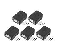 sourcing map 5pcs D-sub DB9 Breakout Board Connector 9-pin Female RS232 Serial Adapter Solderless Terminal Block for CNC Controller Motor Computer