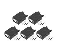 sourcing map 5pcs D-sub DB9 Breakout Board Connector 9-pin Male RS232 Serial Adapter Solderless Terminal Block Screws for CNC Controller Motor Computer