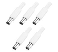 sourcing map 5pcs DC Male Power Adapter Connector, 6.3mm x 3.0mm DC Power Jack Plug Adapter 1.81" for Home Appliances Industrial Use CCTV Cameras Power Supplies