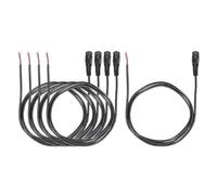 sourcing map 5pcs DC Power Pigtails Cable, 3.5mm x 1.35mm Female Barrel Plug Connector to Bare Wire Open End 100cm for PC Laptop Toys Cellphone Electronic Devices