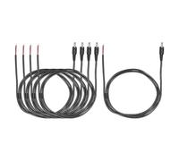 sourcing map 5pcs DC Power Pigtails Cable, 3.5mm x 1.35mm Male Barrel Plug Connector to Bare Wire Open End 100cm for PC Laptop Toys Cellphone Electronic Devices