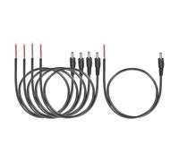 sourcing map 5pcs DC Power Pigtails Cable, 3.5mm x 1.35mm Male Barrel Plug Connector to Bare Wire Open End 50cm for PC Laptop Toys Cellphone Electronic Devices