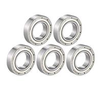 sourcing map 5pcs Deep Groove Ball Bearing 6902Z Single Shield, 15mm x 28mm x 7mm Chrome Steel Bearings