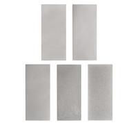 sourcing map 5pcs Diamond Sharpening Stone Set 80/150/400/800/1500 Grit Knife Sharpening Stone Surface Plate for Knives Scissors Kitchen Tools, Silver Tone