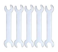 sourcing map 5pcs Double Open End Thin Wrench 11mm x 13mm Metric Super Thin Small Flat Head Wrench Galvanizing Open Ended Spanner for Automotive Repair Furniture Assembly