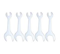 sourcing map 5pcs Double Open End Thin Wrench 14mm x 30mm Metric Super Thin Small Flat Head Wrench Galvanizing Open Ended Spanner for Automotive Repair Furniture Assembly