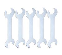 sourcing map 5pcs Double Open End Thin Wrenches 13mm x 14mm Metric Super Thin Small Flat Head Wrench Galvanizing Open Ended Spanner for Automotive Repair Furniture Assembly