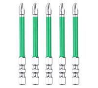 sourcing map 5pcs Electrician Impact Screwdriver Bit 3" FPH2 Electric Bits 1/4" Hex Shank S2 Magnetic Slotted Phillips Screw Driver Drill for Electrical Air Switch Breaker, Silver/Green