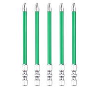 sourcing map 5pcs Electrician Impact Screwdriver Bit 4" FPH2 Electric Bits 1/4" Hex Shank S2 Magnetic Slotted Phillips Screw Driver Drill for Electrical Air Switch Breaker, Silver/Green