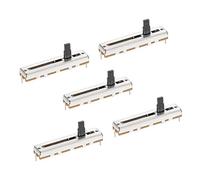 sourcing map 5pcs Fader Variable Resistors Mixer 45mm Straight Slide Potentiometer B10K Ohm Linear Potentiometers for Dimming Tuning