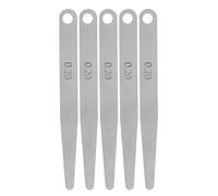 sourcing map 5pcs Feeler Gauge 0.2mm Thickness Gauge 65MN Steel Metric Gap Measuring Tool, Single Blade