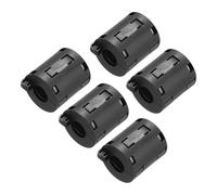 sourcing map 5Pcs Ferrite Filter Ring Core RFI EMI Noise Suppression Cable Clip ID 13mm for Electronic Devices, Industry, Black