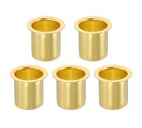 sourcing map 5Pcs Fit for 14mm(9/16") Tube ID Brass Compression Fitting, Insert Tube Support Compression Sleeve Fitting, Sleeve Ferrules for Water Oil Air Pipe