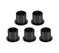 sourcing map 5Pcs Flanged Sleeve Bearing, Plastic Bushing ID 15mm x OD 17mm x Length 17mm POM Bushing, Black