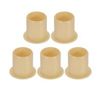 sourcing map 5Pcs Flanged Sleeve Bearing, Plastic Bushing ID 15mm x OD 17mm x Length 20mm POM Bushing, Yellow