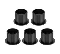 sourcing map 5Pcs Flanged Sleeve Bearing, Plastic Bushing ID 20mm x OD 23mm x Length 21mm POM Bushing, Black