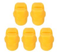 sourcing map 5Pcs Flat Fan Spray Tip, 65 Degree 1.3mm Orifice Diameter 1/4 Inch Male Thread Fan Shaped Plastic Sprayer Yellow Nozzle for Agricultural Industrial Equipment Irrigation Cooling