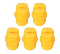 sourcing map 5Pcs Flat Fan Spray Tip, 65 Degree 1.8mm Orifice Diameter 1/4 Inch Male Thread Fan Shaped Plastic Sprayer Yellow Nozzle for Agricultural Industrial Equipment Irrigation Cooling